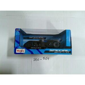 Maisto Bugatti Bolide 1:24 Scale Black Blue Special Edition Diecast Model New